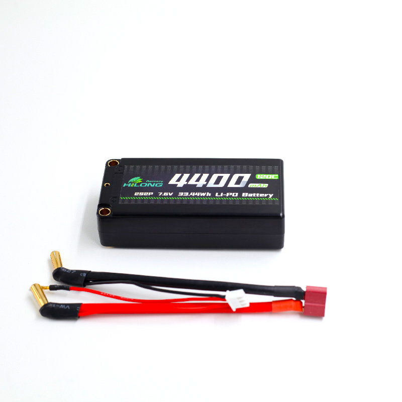 Hilong HV 4400mAh 7.6V 120C hardcase Li-PO Battery Pack for RC Car