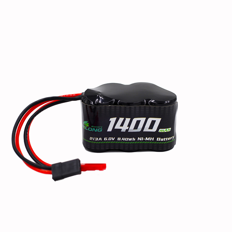 Hilong 1400mAh 6.0V 2/3A Ni-MH  High Power Battery Pack for RC Car/Boat