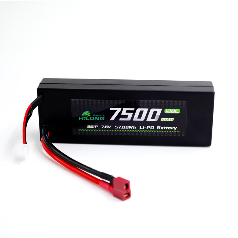 Hilong HV 7500mAh 7.6V 120C hardcase Li-PO Battery Pack for RC Car