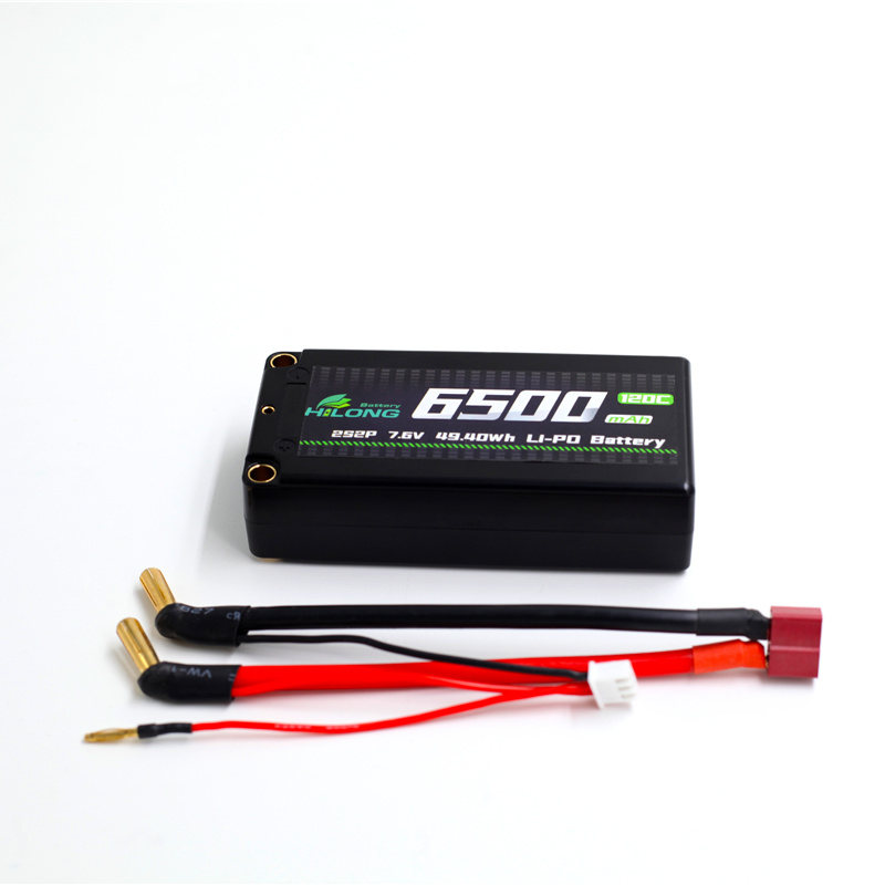 Hilong HV 6500mAh 7.6V 120C hardcase Li-PO Battery Pack for RC Car