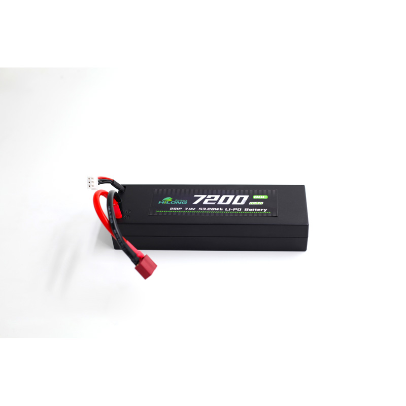 Hilong 7200mAh 7.4V 80C hardcase Li-PO Battery Pack for RC Car