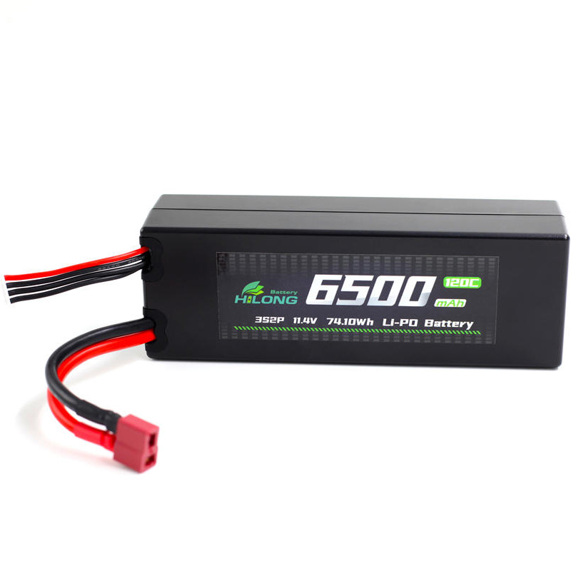 Hilong HV 6500mAh 11.4V 120C hardcase Li-PO Battery Pack for RC Car