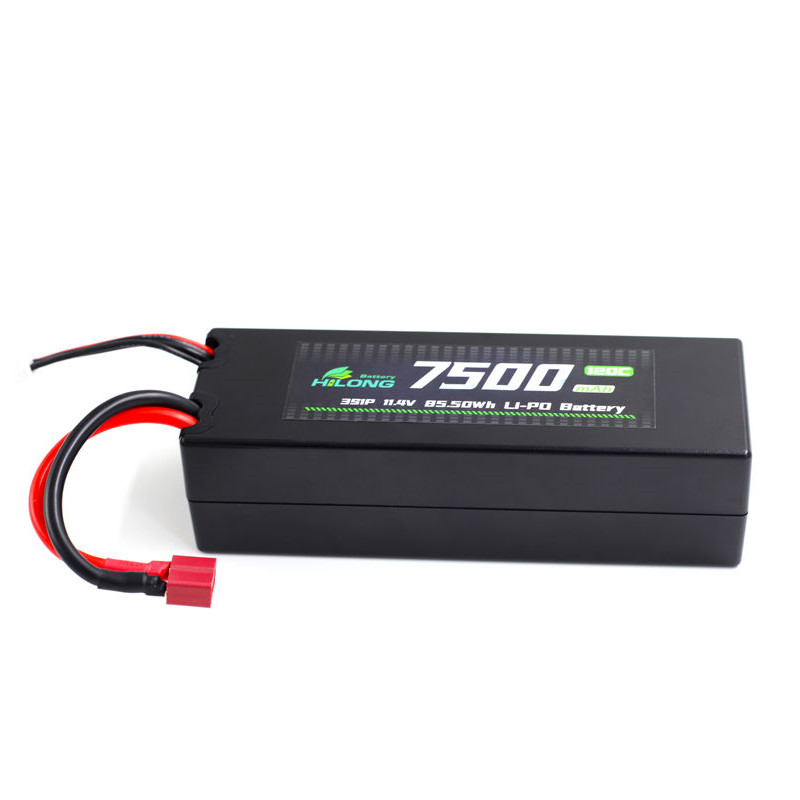 Hilong HV 7500mAh 11.4V 120C hardcase Li-PO Battery Pack for RC Car