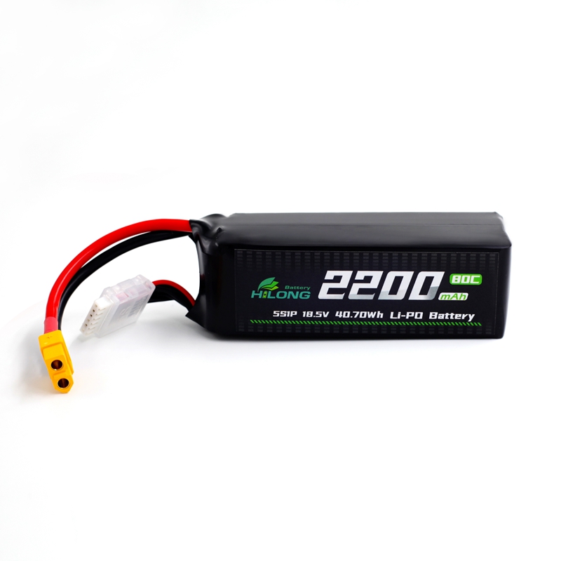 Hilong 2200mAh 18.5V 80C Li-PO Battery Pack for Aircraft, airplane, helicopter