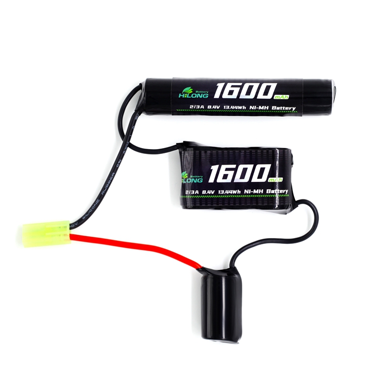 1600mAh 8.4V 2/3A Split L3L1S3 Ni-MH  High Power Battery Pack for Military Airsoft