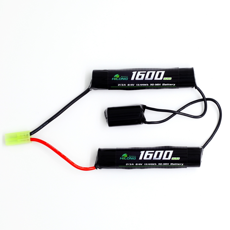 1600mAh 8.4V 2/3A Split L3L1L3 Ni-MH  High Power Battery Pack for Military Airsoft