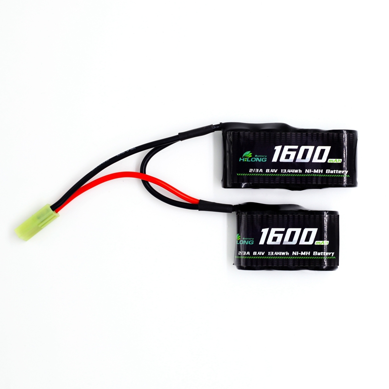 1600mAh 8.4V 2/3A Split S4S3 Ni-MH  High Power Battery Pack for Military Airsoft