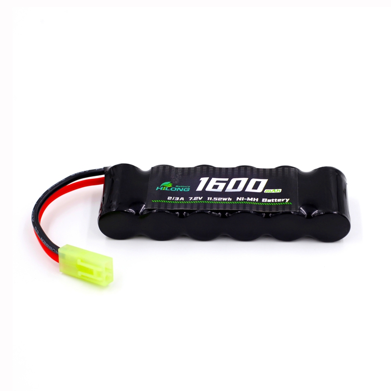 Hilong 1600mAh 7.2V 2/3A Ni-MH  High Power Battery Pack for RC Car/Boat