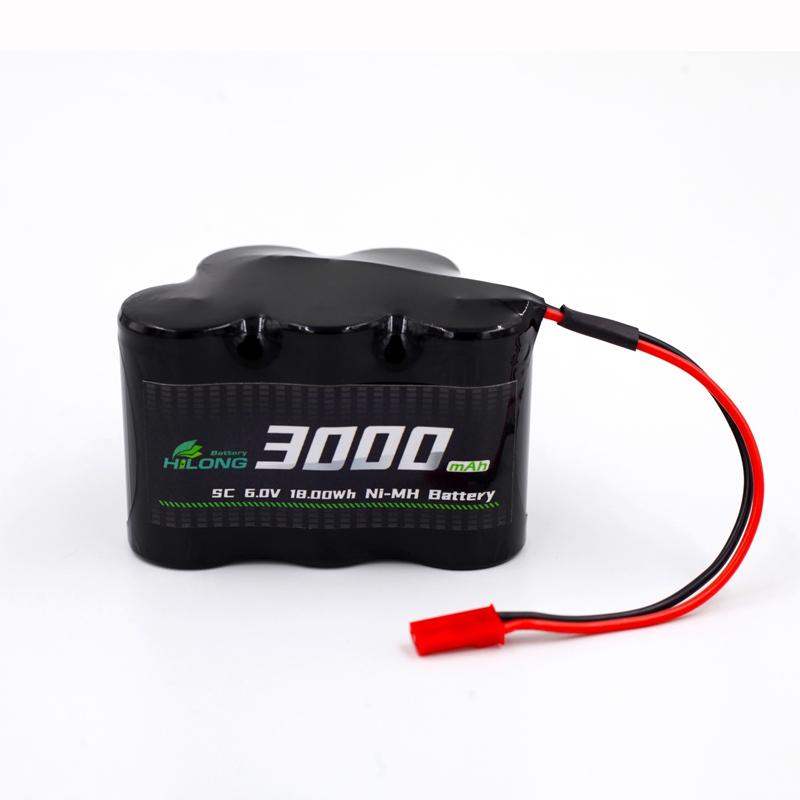 Hilong 3000mAh 6.0V SC Ni-MH  High Power Battery Pack for RC Car/Boat