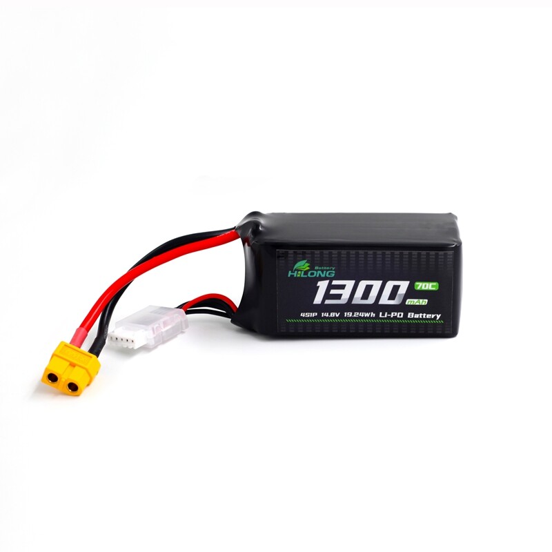 unnamed file 150 - Hilong 1300mAh 14.8V 4S1P 70C Li-PO Battery Pack for Aircraft FPV