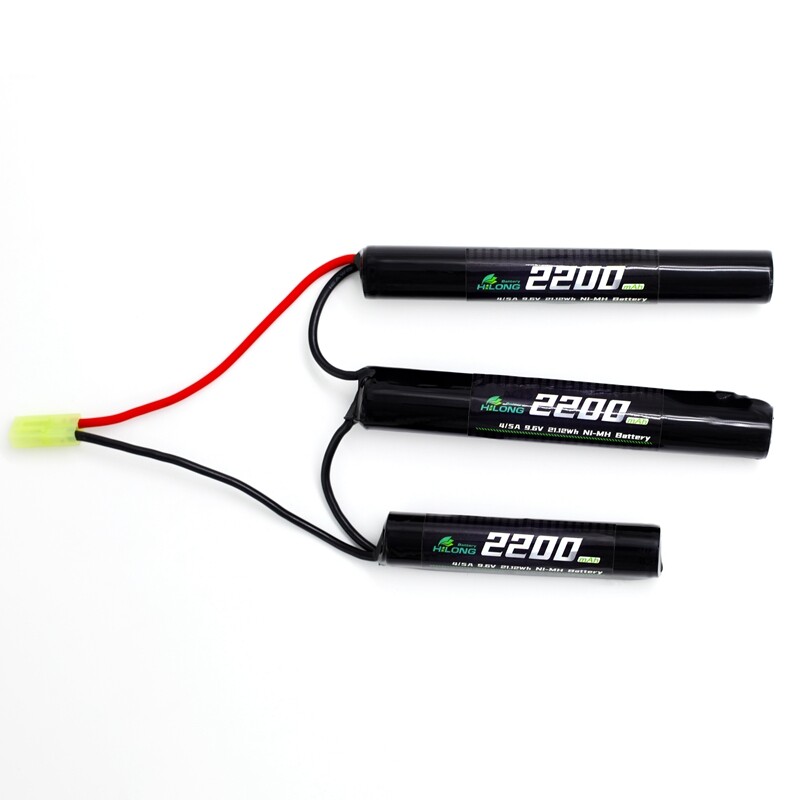 unnamed file 157 - 2200mAh 9.6V 4/5A Split L3L3L2 Ni-MH  High Power Battery Pack for Military Airsoft