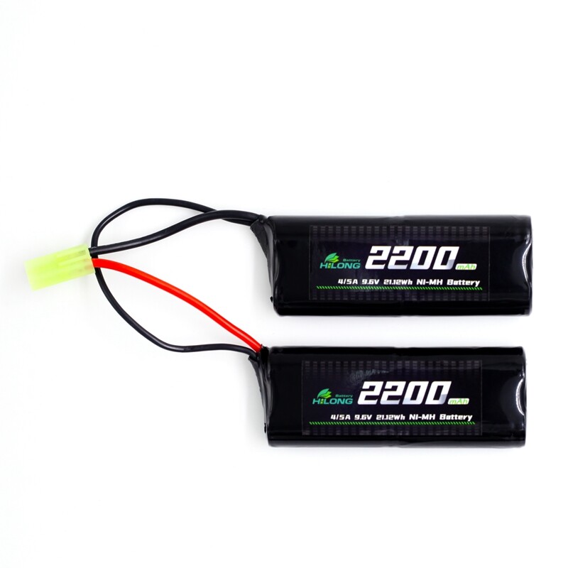 unnamed file 158 - 2200mAh 9.6V 4/5A Split H4H4 Ni-MH  High Power Battery Pack for Military Airsoft