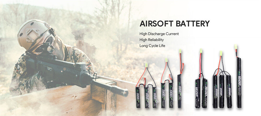 unnamed file 168 - 2000mAh 7.4V 20C Stick High Power Lithium Ion Battery Pack for Military Airsoft