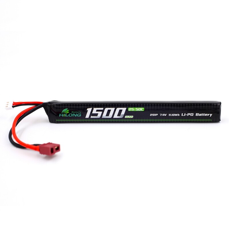 unnamed file 176 - 1500mAh 7.4V 25C/50C High Power Li-PO Battery Pack for Military Airsoft