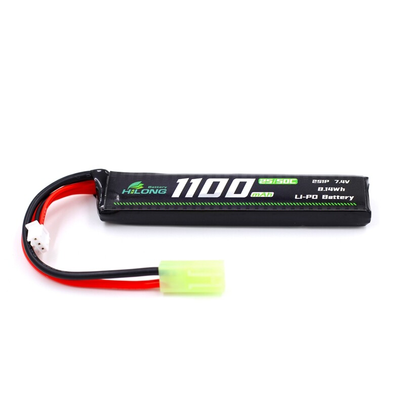 unnamed file 213 - 1100mAh 7.4V 25C/50C Stick High Power Li-PO Battery Pack for Military Airsoft